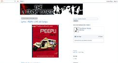 Desktop Screenshot of lyrics.themuzicworld.com